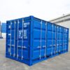 Contenedor de envío de 20′ con apertura lateral IICL6, 602 512-8 Azul