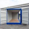 Contenedor de envío de 20′ con apertura lateral IICL6, 602 512-8 Azul
