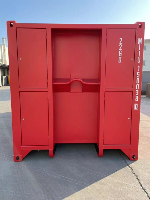 Nuevo contenedor 20′ (6 metros) | 20’OS Apertura lateral - MIIU1500380 rojo