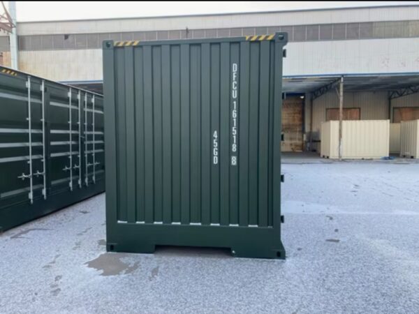 Contenedor High Cube de 40 pies con 4 puertas laterales Verde oscuro