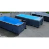 Piscina de contenedores de 6 m x 2,4 m con iluminación LED